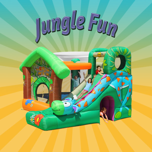 Hüpfburg Jungle Fun (Nylon) mieten – Leipzig, ab 79 €/Tag