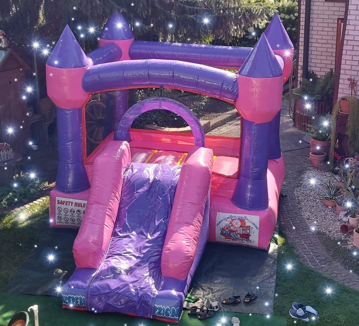 Hüpfburg Prinzessinnenschloss Pink mieten – Leipzig, ab 89 €/Tag – 3