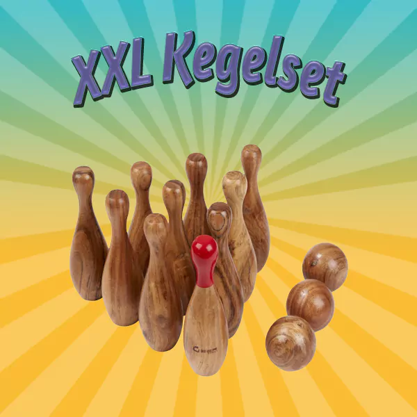 XXL Kegelset aus Hartholz mieten – Leipzig, ab 12,50 €/Tag