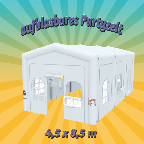 aufblasbares Partyzelt 4,5m x 8,5m mieten – Leipzig, ab 189 €/Tag