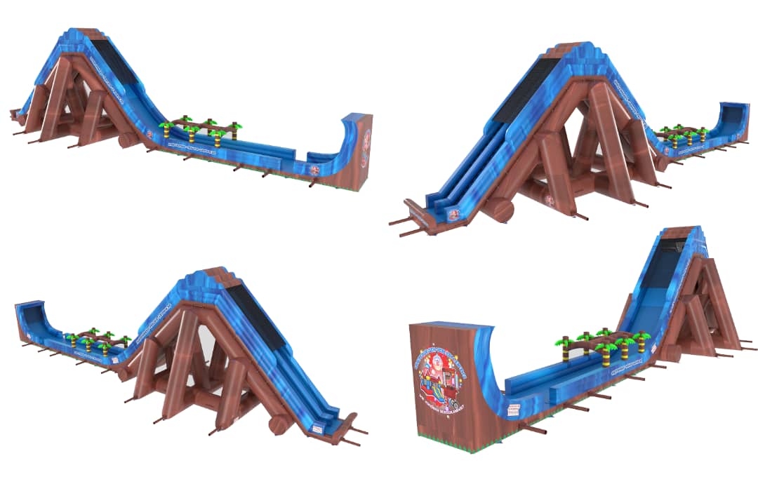 Monster-Wasserrutsche 30–58 m mit Pool mieten – Leipzig, ab 1499 €/Tag – 5