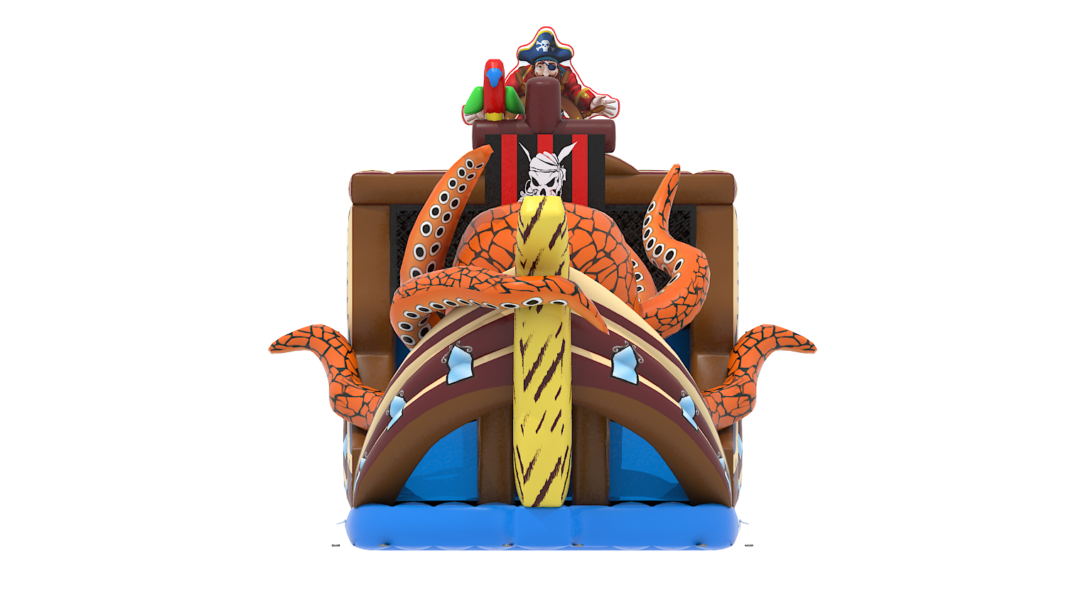 Hüpfburg Piratenschiff mit Riesenkrake mieten – Leipzig, ab 189 €/Tag – 3