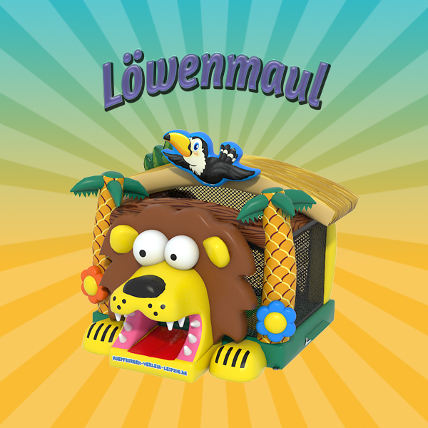 Hüpfburg „Löwenmaul“ mieten – Leipzig, ab 149 €/Tag
