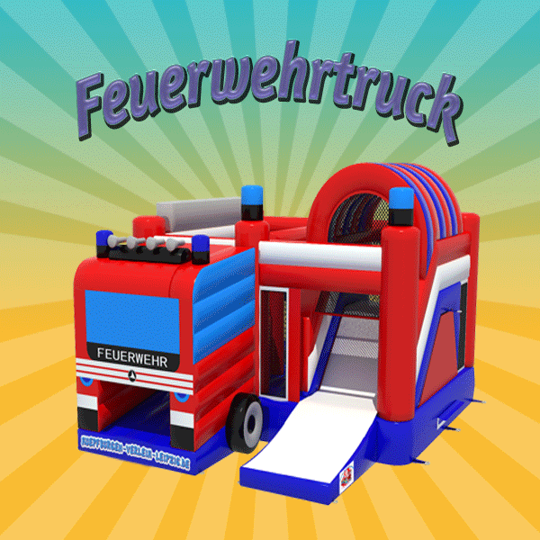Hüpfburg „Feuerwehrtruck“ mieten – Leipzig, ab 189 €/Tag