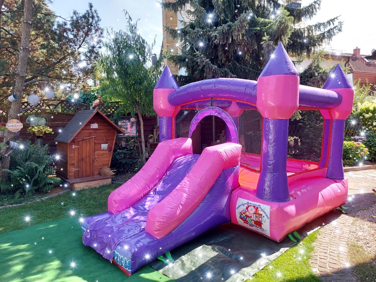 Hüpfburg Prinzessinnenschloss Pink mieten – Leipzig, ab 89 €/Tag – 2