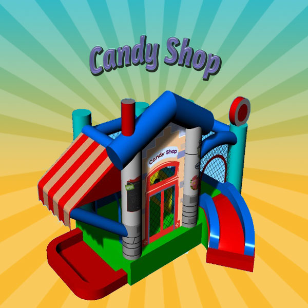 Hüpfburg Candy Shop mieten – Leipzig, ab 99 €/Tag