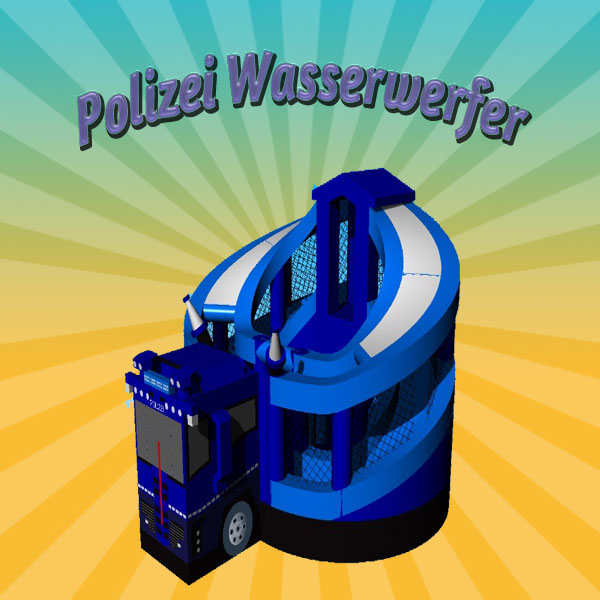 Hüpfburg Polizei-Wasserwerfer mieten – Leipzig, ab 189 €/Tag