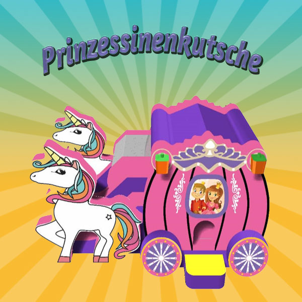 Hüpfburg Prinzessinnenkutsche mieten – Leipzig, ab 189 €/Tag