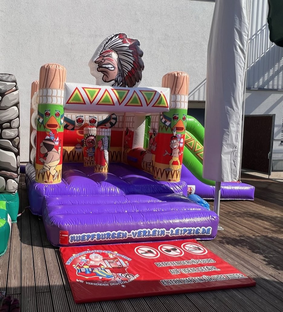 Hüpfburg „Indianer“ mieten – Leipzig, ab 109 €/Tag – 2