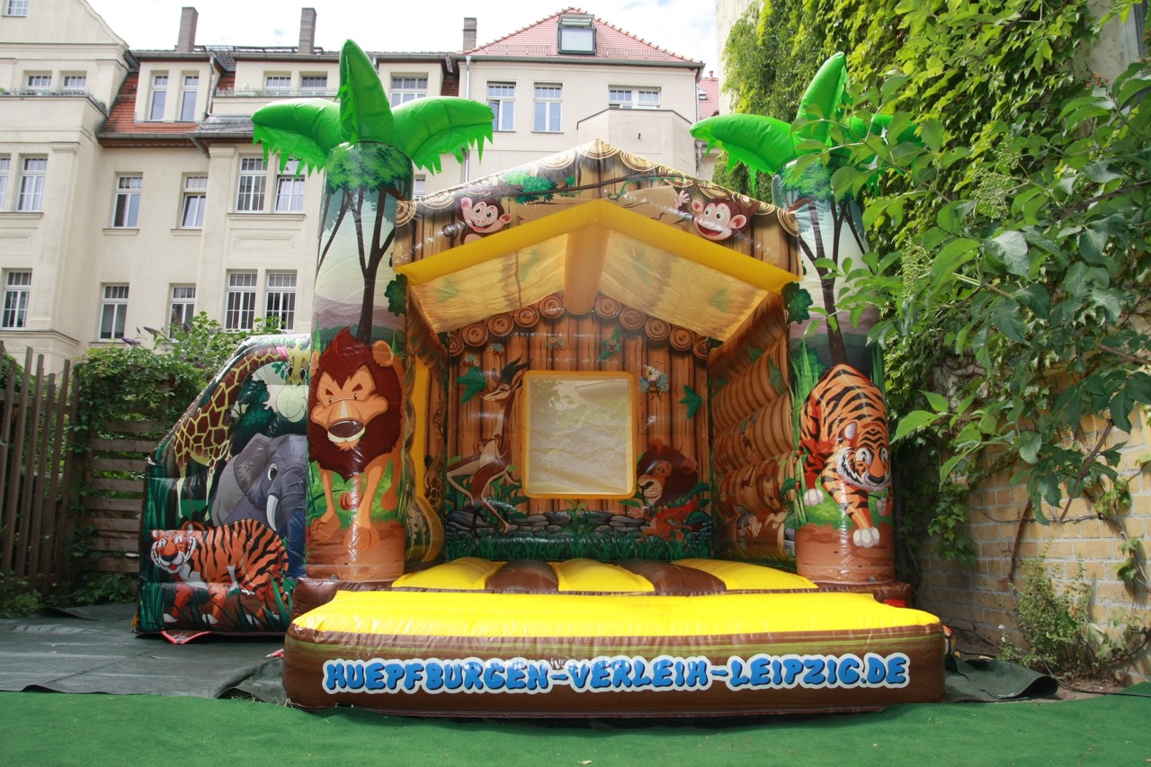Hüpfburg Dschungel klein mit Rutsche mieten – Leipzig, ab 99 €/Tag – 3