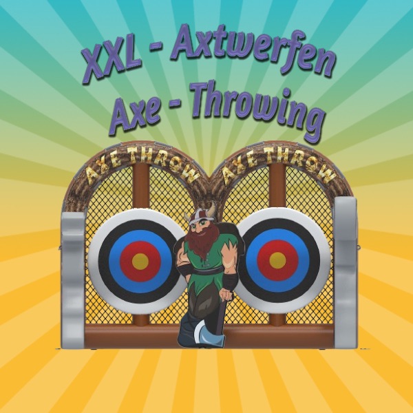 Aufblasbares XXL-Axtwerfen (Axe Throwing) mieten – Leipzig, ab 109 €/Tag