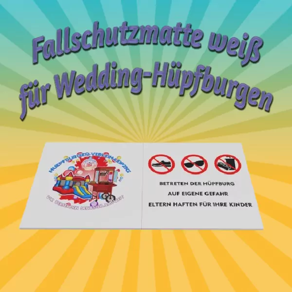 Fallschutzmatte weiß 2 x 1 m mieten – Leipzig, 10 € pauschal