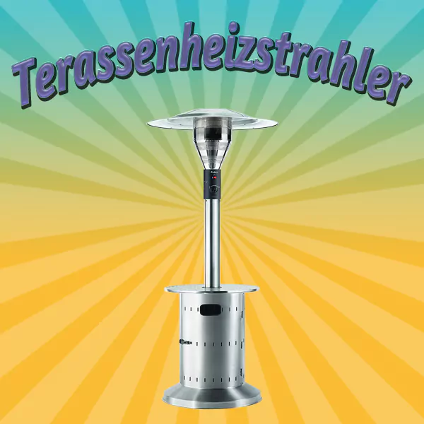 Terrassenheizstrahler / Heizpilz mit Stehtisch mieten – Leipzig, ab 54,99 €/Tag