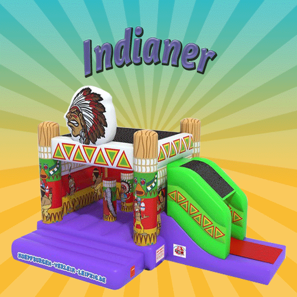 Hüpfburg „Indianer“ mieten – Leipzig, ab 109 €/Tag