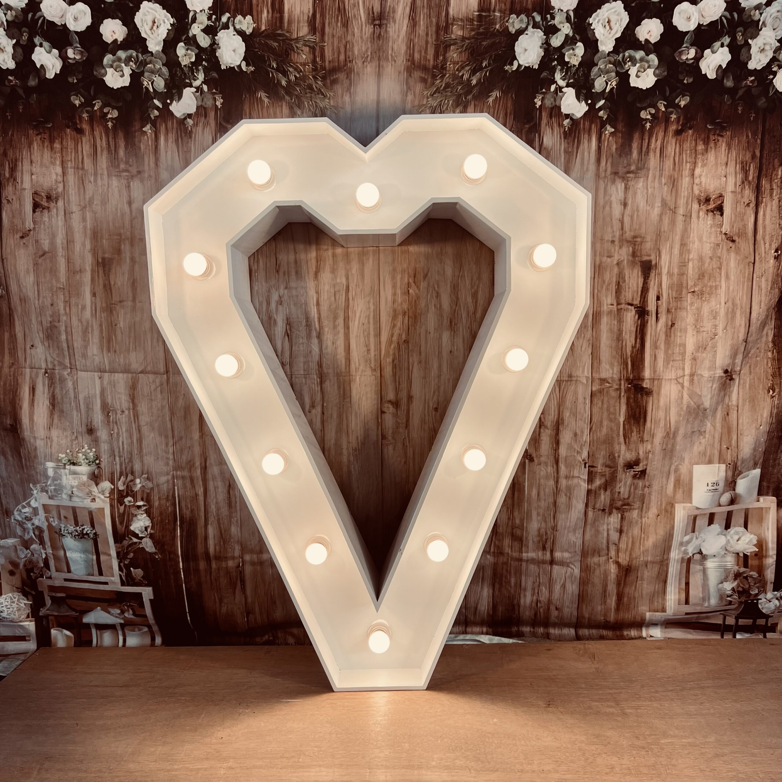 XXL Leuchtherz „VINTAGE HEART“ mieten – Leipzig, ab 49 €/Tag – 2