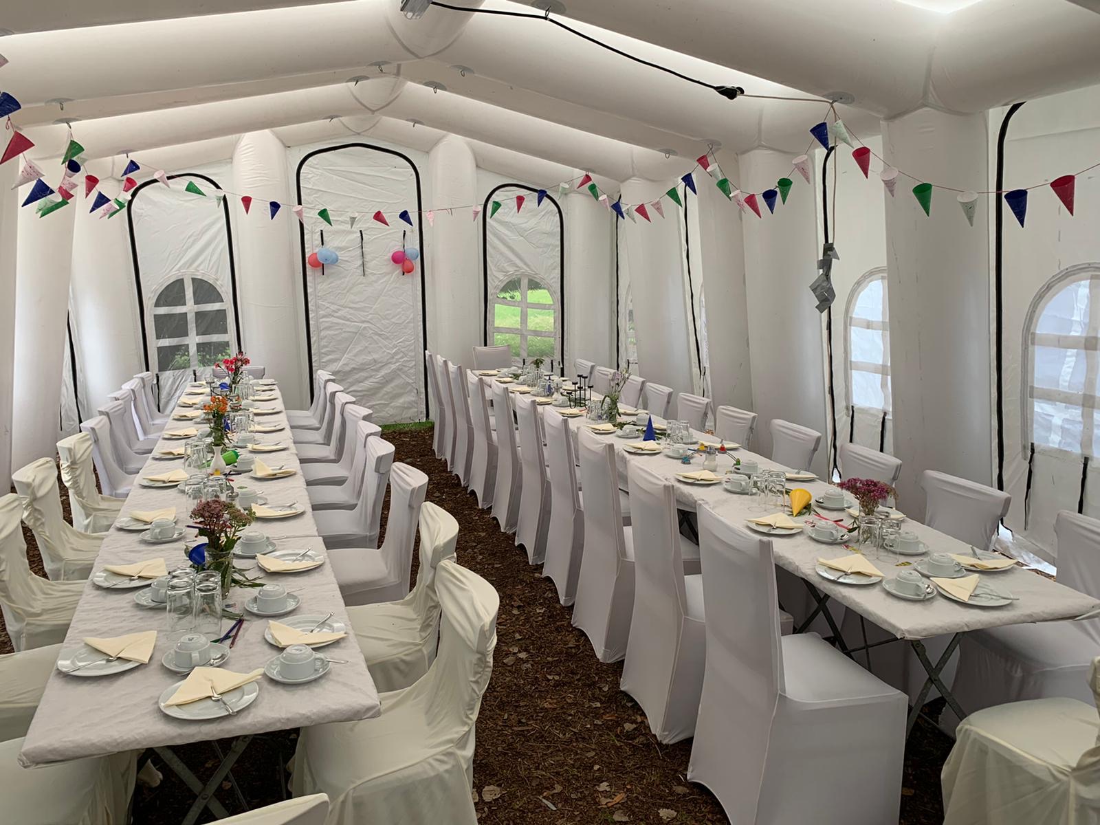 aufblasbares Partyzelt 5,5m x 10,5m mieten – Leipzig, ab 289 €/Tag – 2