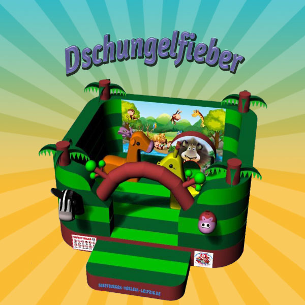 Hüpfburg „Dschungelfieber“ mieten – Leipzig, ab 149 €/Tag