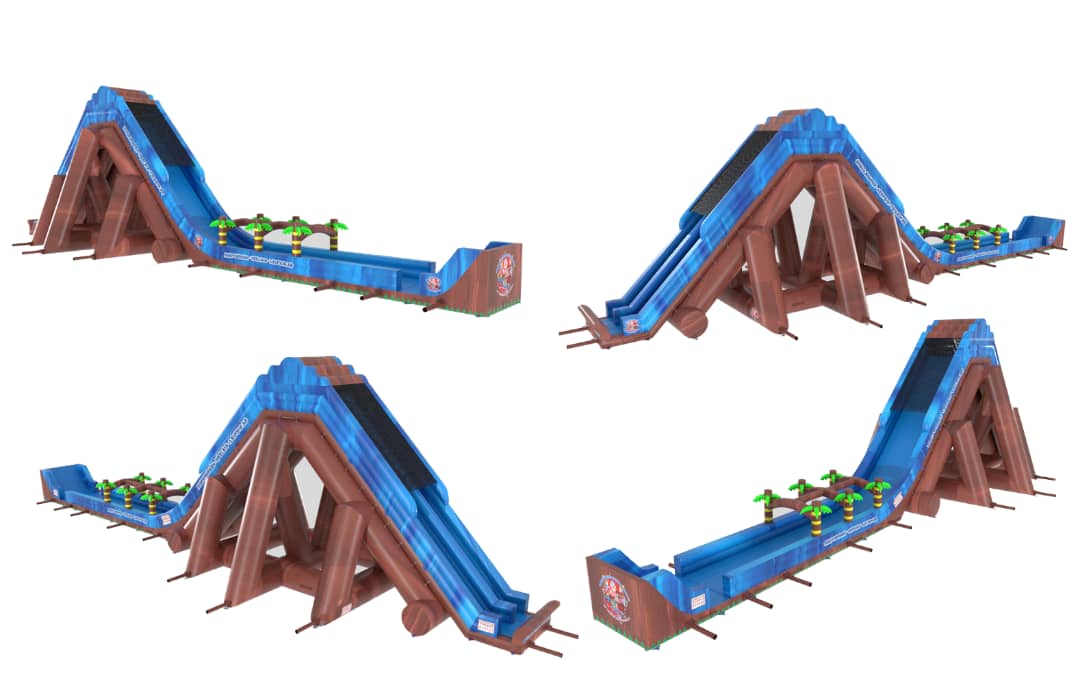 Monster-Wasserrutsche 30–58 m mit Pool mieten – Leipzig, ab 1499 €/Tag – 4