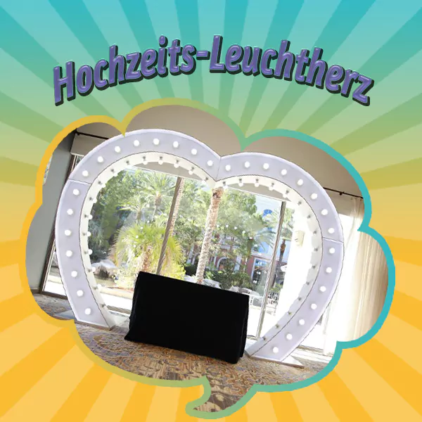 Hochzeits-Leuchtherz mieten – Leipzig, ab 219 €/Tag