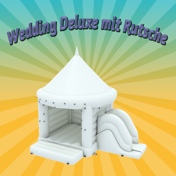 Hochzeit-Hüpfburg Wedding Deluxe mit Rutsche mieten – Leipzig, ab 349 €/Tag