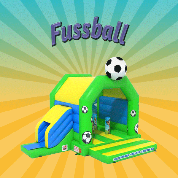 Hüpfburg „Fussball“ mit Rutsche mieten – Leipzig, ab 189 €/Tag