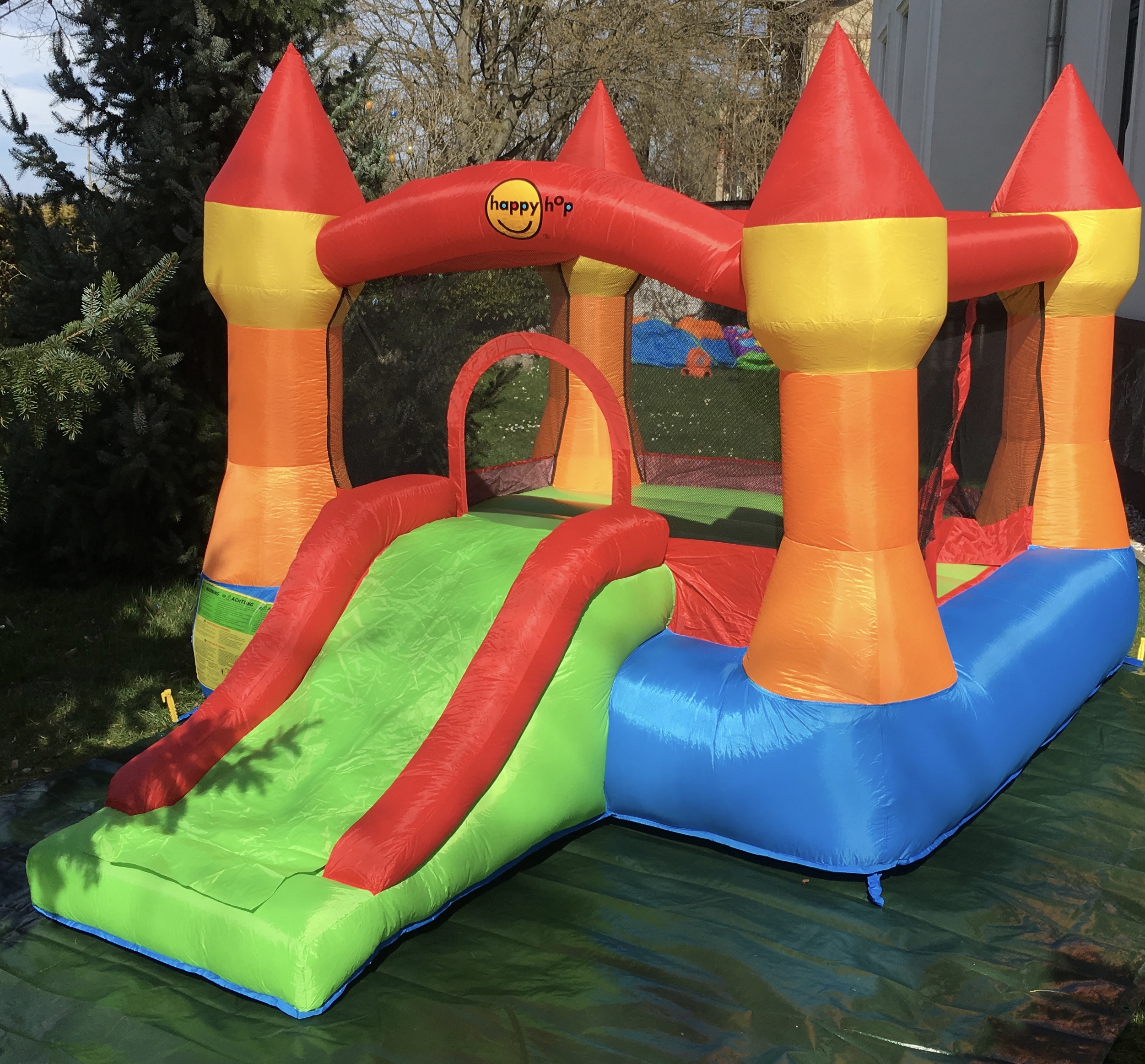 Hüpfburg Prinzessinnenschloss Orange (Nylon) mieten – Leipzig, ab 59 €/Tag – 2