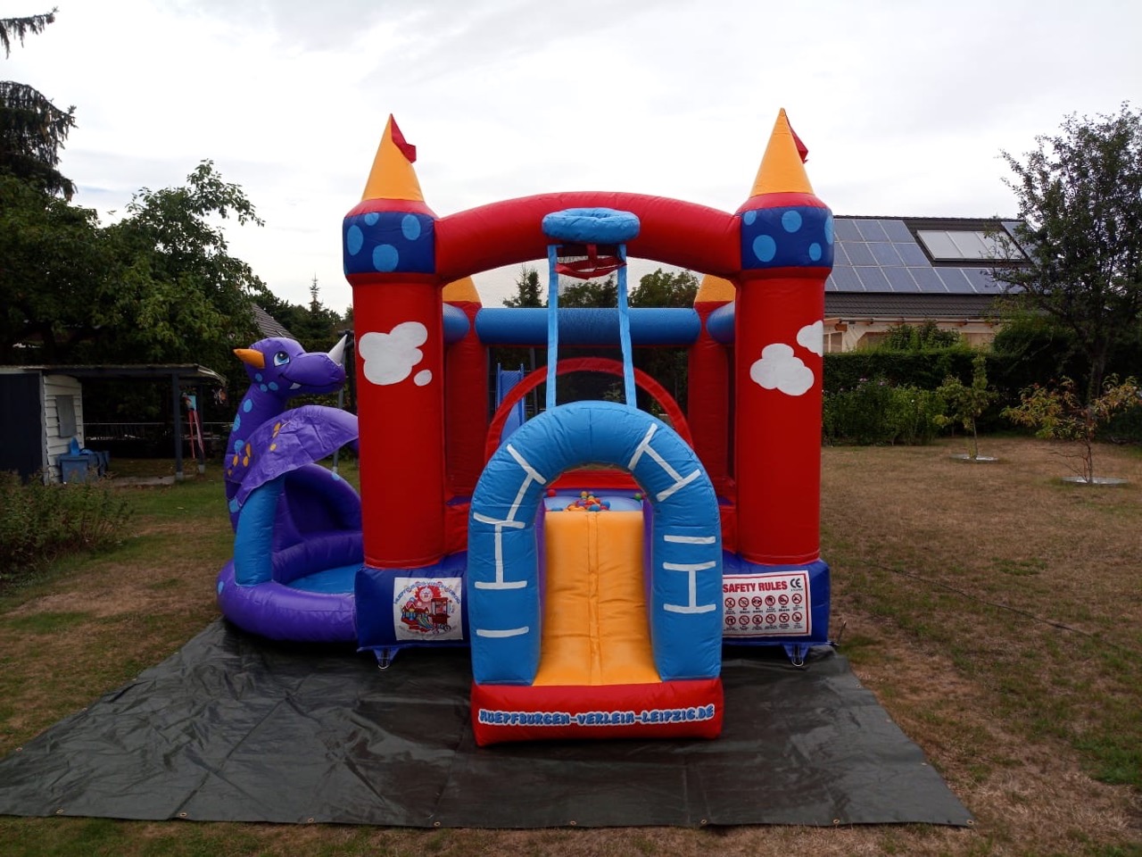 Hüpfburg Drachenschloss mieten – Leipzig, ab 99 €/Tag – 3
