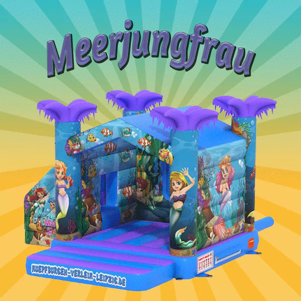 Hüpfburg Meerjungfrau mit Rutsche mieten – Leipzig, ab 99 €/Tag