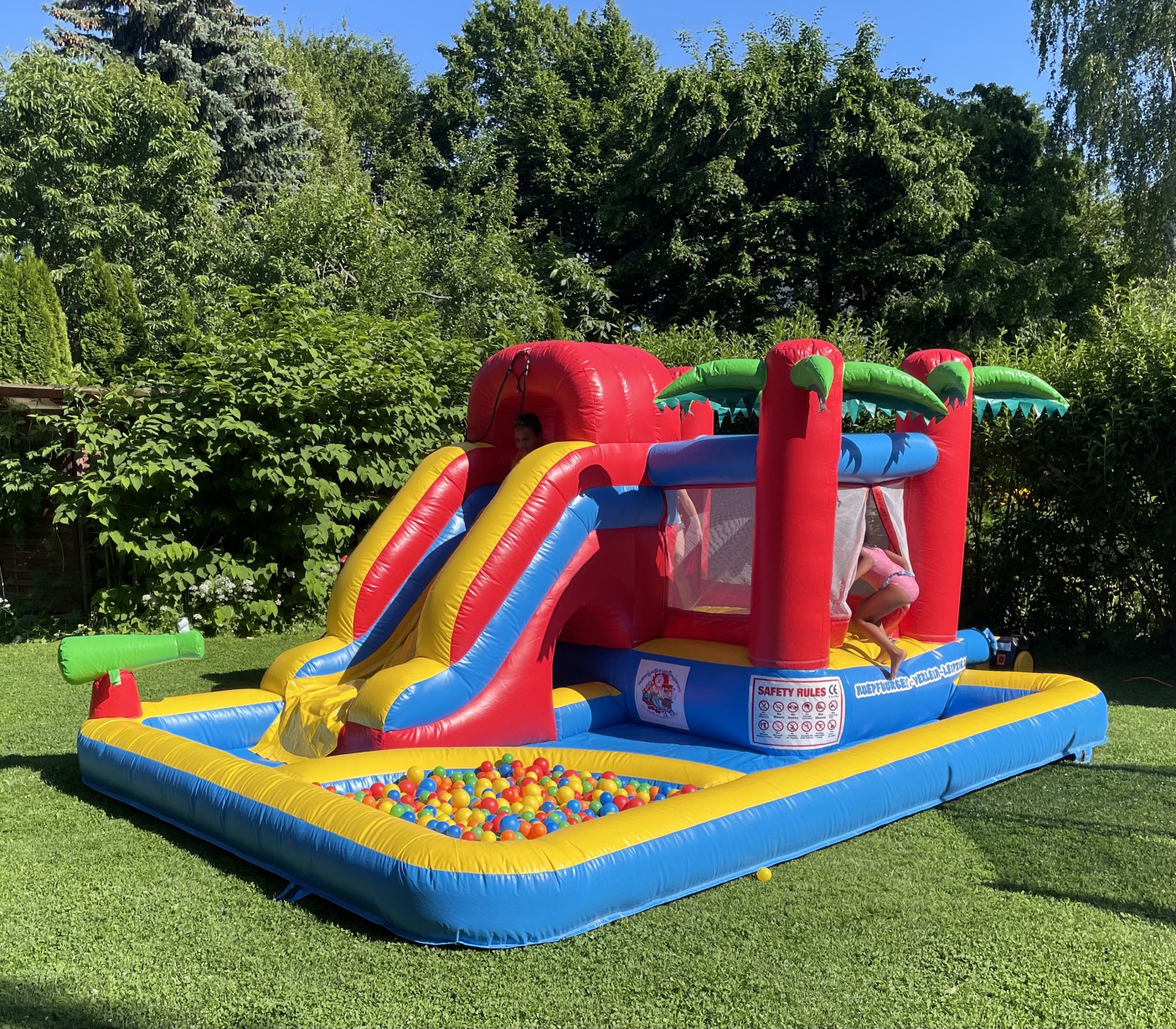 Hüpfburg Wasserrutsche mit Pool & Bällebad mieten – Leipzig, ab 109 €/Tag – 4