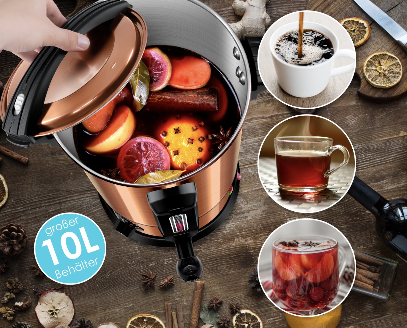 Glühweinkessel 10 Liter mieten – Leipzig, ab 12,50 €/Tag – 2