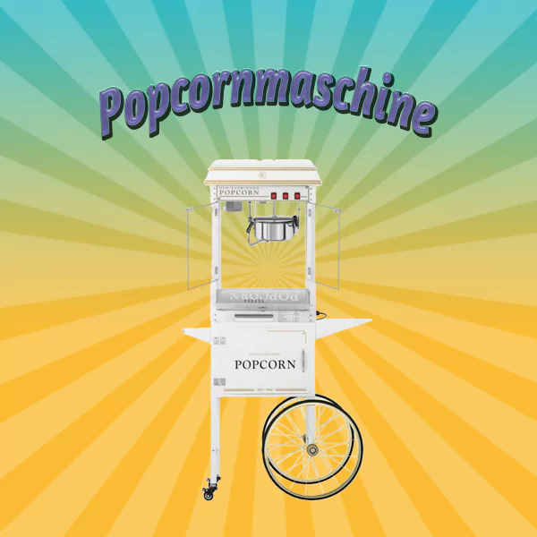 Wedding-Popcornmaschine XXL Weiß / Gold mieten – Leipzig, ab 69 €/Tag