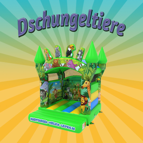 Hüpfburg „Dschungeltiere“ mieten – Leipzig, ab 109 €/Tag