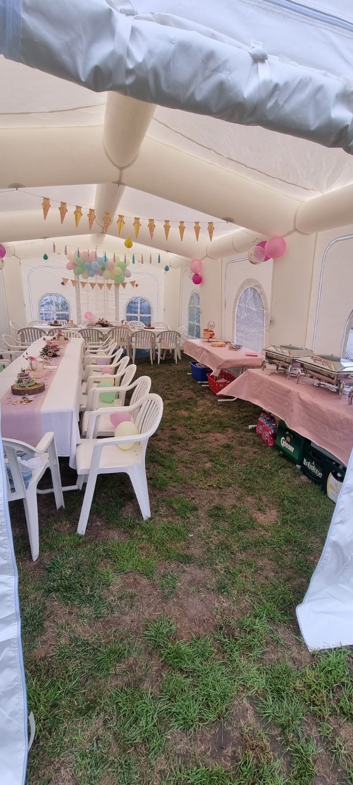 aufblasbares Partyzelt 4,5m x 8,5m mieten – Leipzig, ab 189 €/Tag – 4