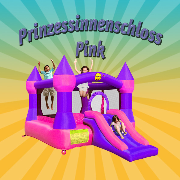 Hüpfburg Prinzessinnenschloss Pink (Nylon) mieten – Leipzig, ab 59 €/Tag