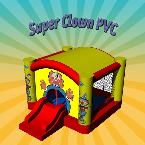 Hüpfburg Super Clown mieten – Leipzig, ab 109 €/Tag