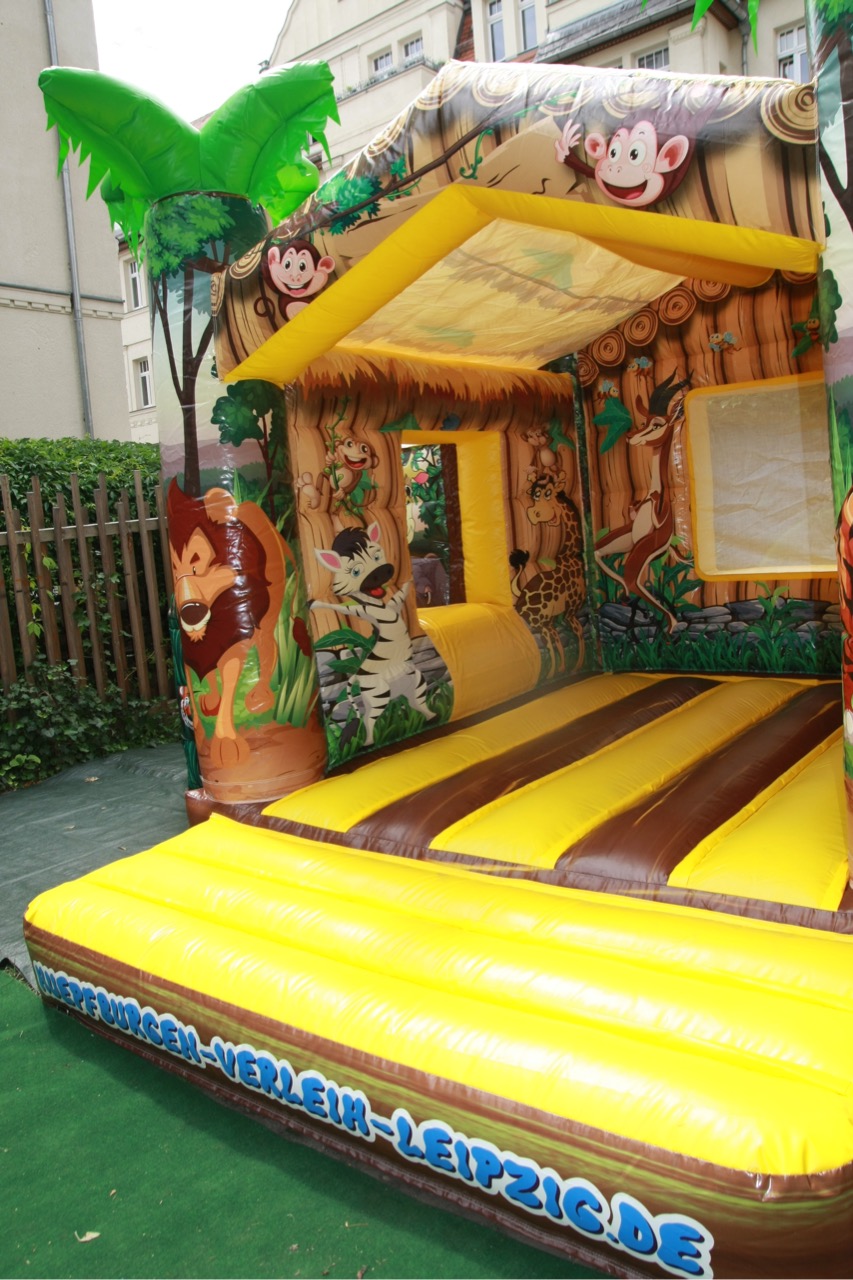 Hüpfburg Dschungel klein mit Rutsche mieten – Leipzig, ab 99 €/Tag – 4