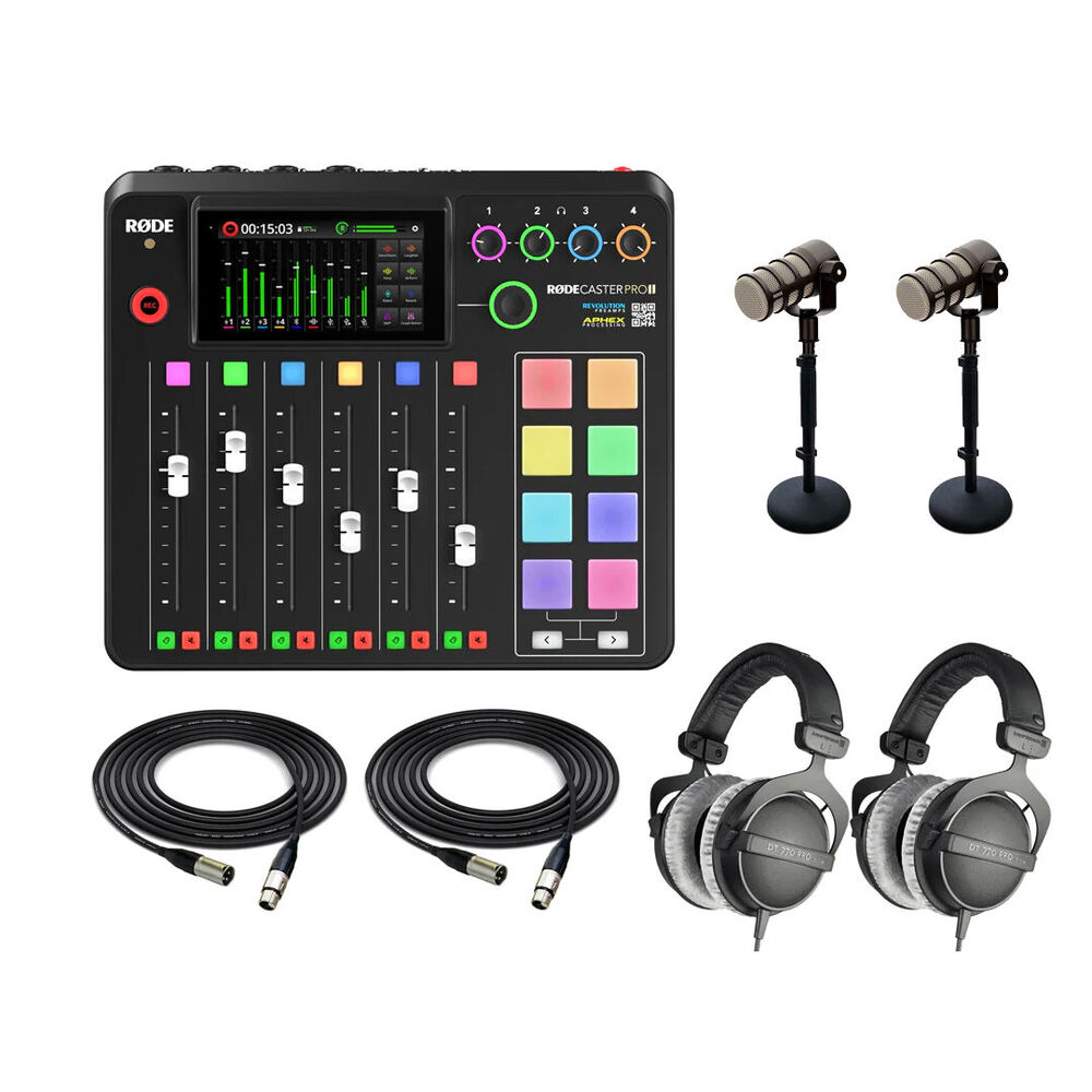 RØDE Podcast set mk2 (RØDECaster Pro II) mieten – Köln, Hamburg oder Versand, ab 75 €/Tag