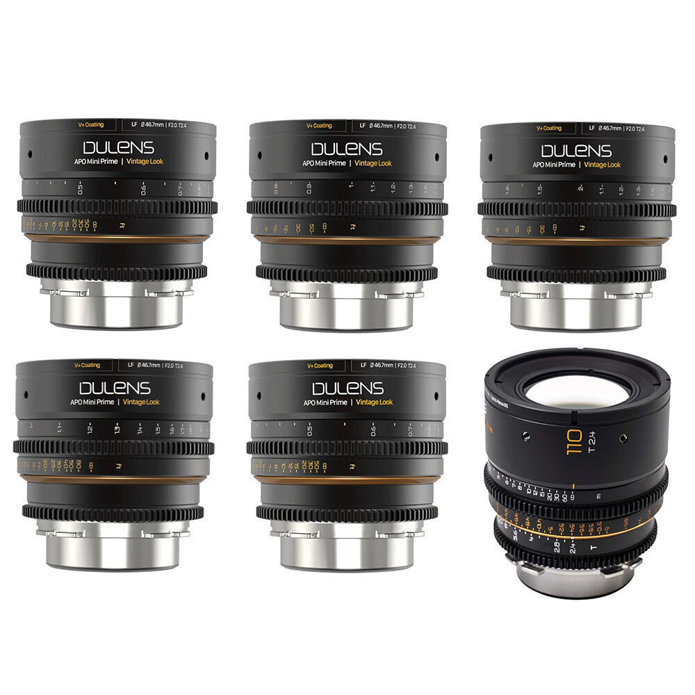 Dulens Mini Cine Prime Set (21/31/43/58/85/110mm) (PL) mieten – ab 145 €/Tag