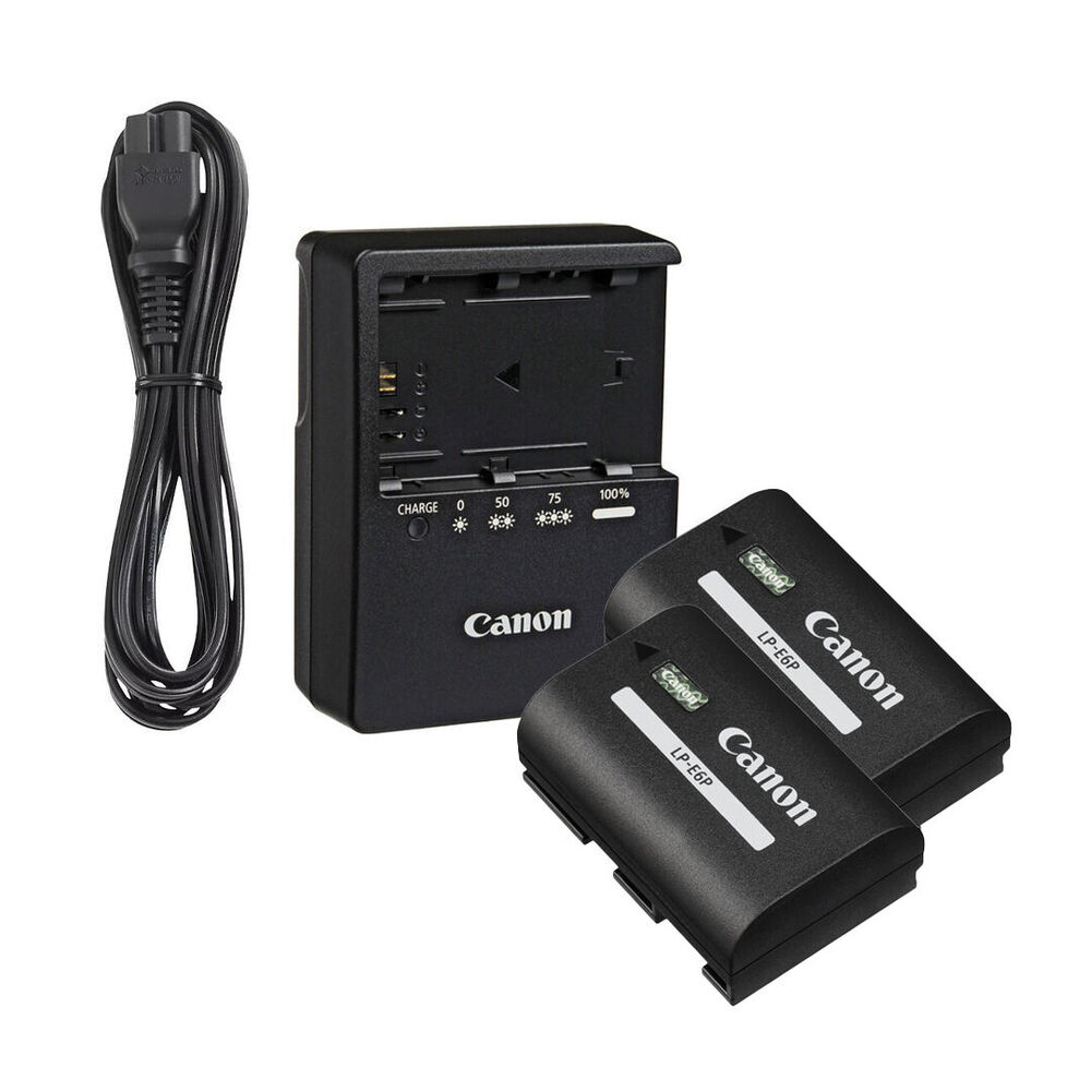 Canon LP-E6P charger kit + batteries (set of 2) mieten – ab 12 €/Tag