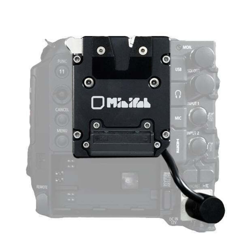 Minifab V-mount plate for Canon C400 mieten – Köln, Hamburg oder Versand, ab 15 €/Tag