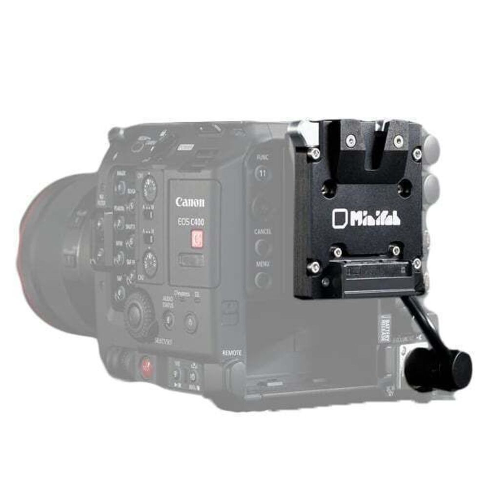 Minifab V-mount plate for Canon C400 mieten – Köln, Hamburg oder Versand, ab 15 €/Tag – 2