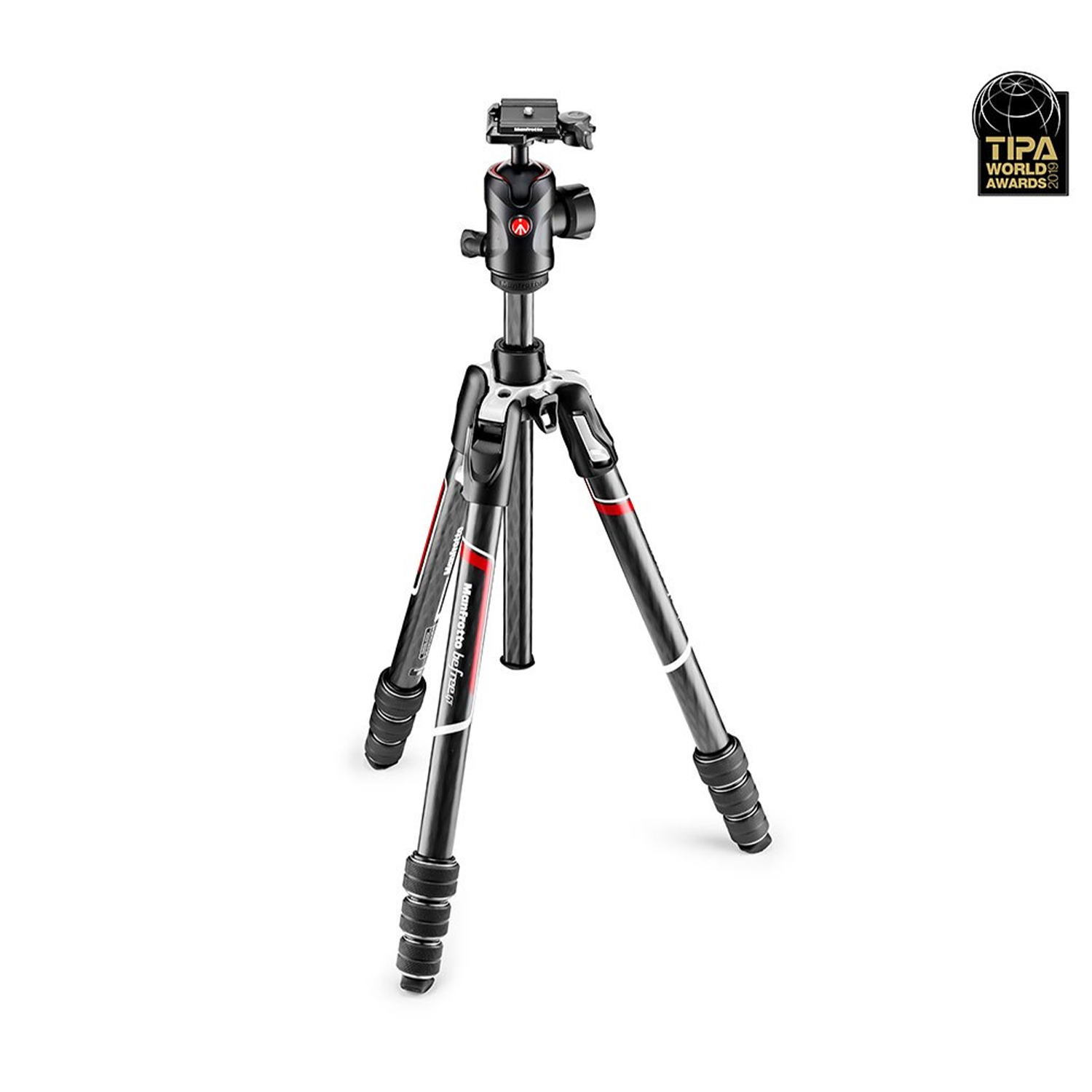 Manfrotto Befree GT Carbon Reisestativ Twist + Kugelkopf, 4 Segmente mieten