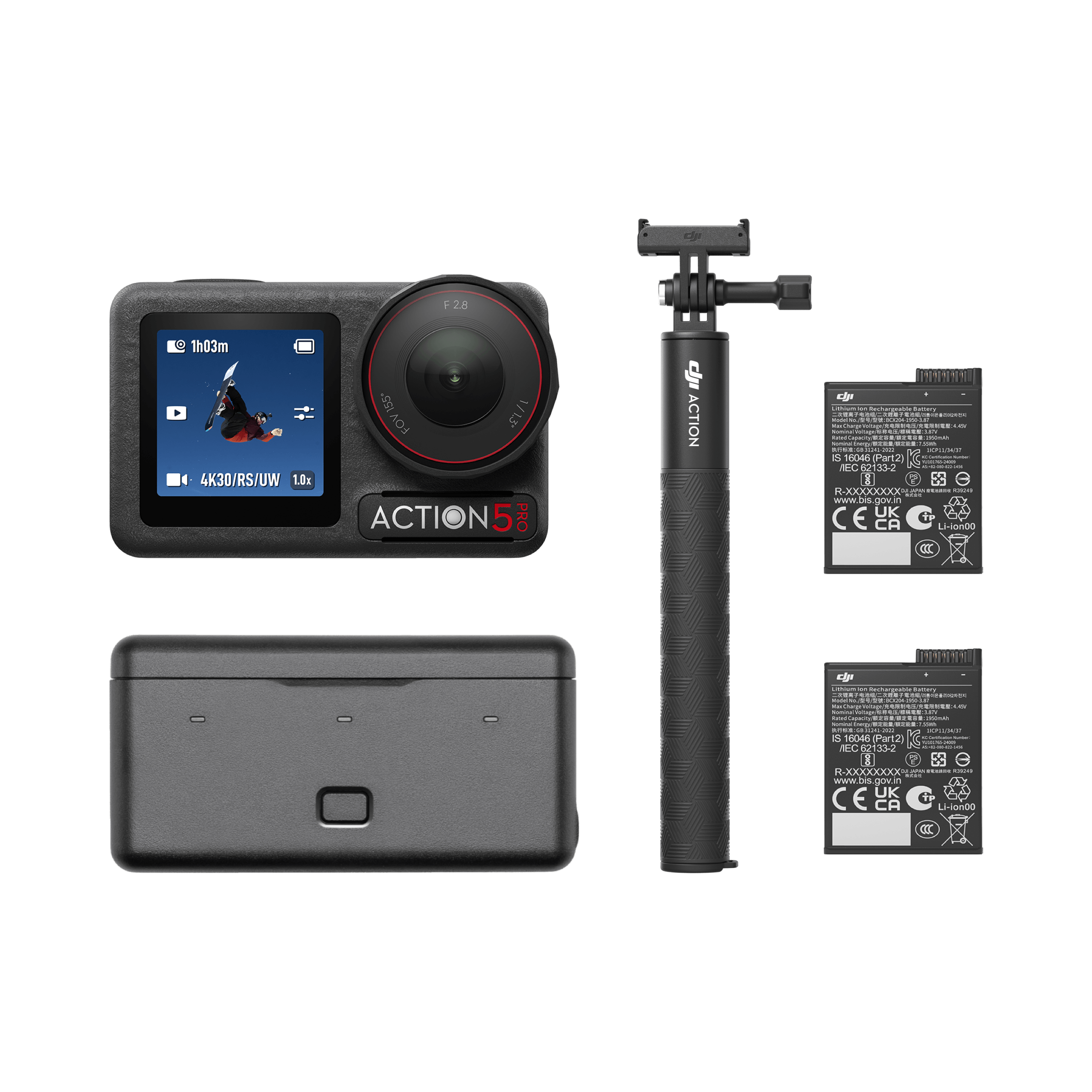DJI Osmo Action 5 Pro Adventure Combo mieten – Versand deutschlandweit, ab 12,90 €/Tag