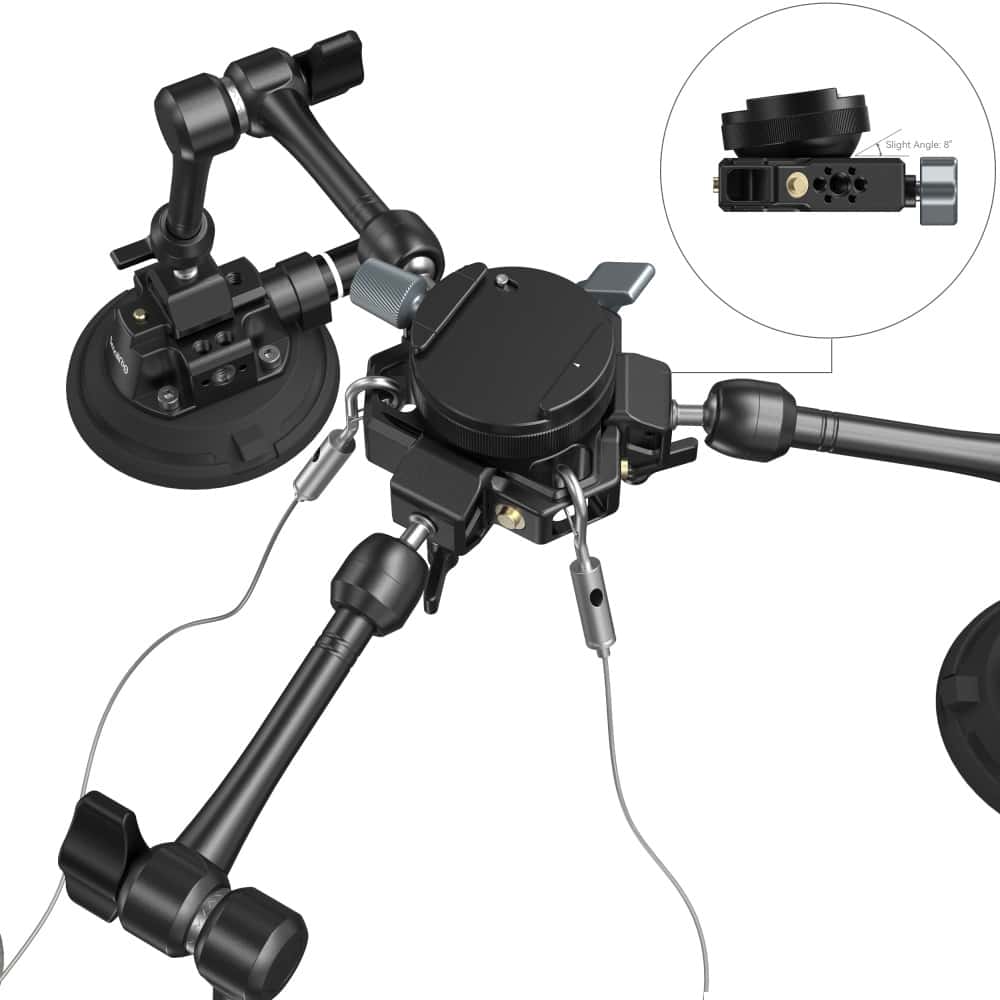 SmallRig All-in-One 4-Arm Saugnapf-Kamerahalterung Kit für Fahrzeugaufnahmen SC-15K mieten – 4