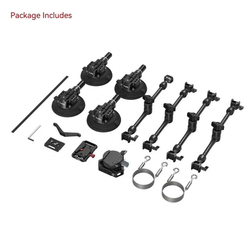 SmallRig All-in-One 4-Arm Saugnapf-Kamerahalterung Kit für Fahrzeugaufnahmen SC-15K mieten – 2