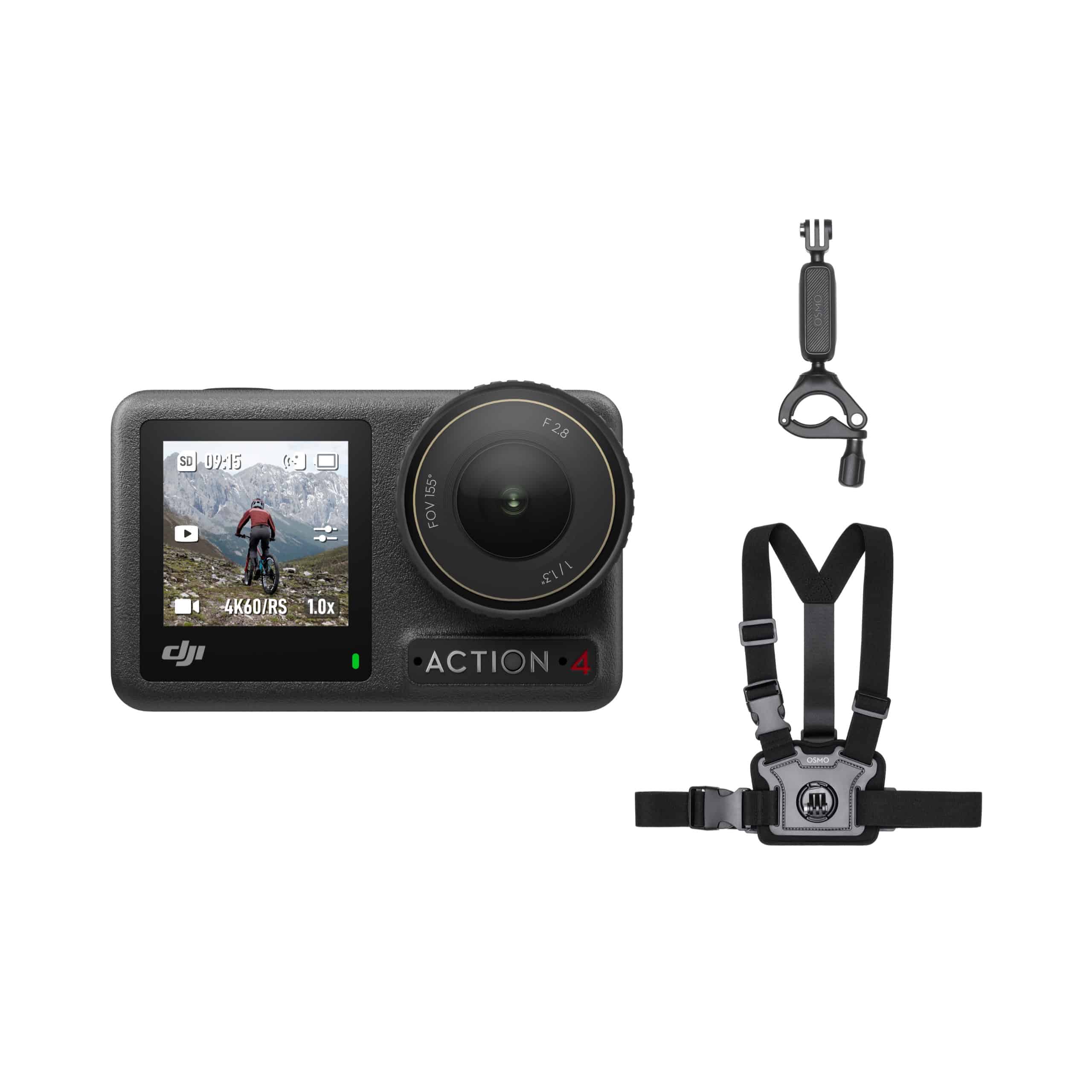 DJI Osmo Action 4 Motorrad/ Mountainbike Combo mieten – ab 6,90 €/Tag