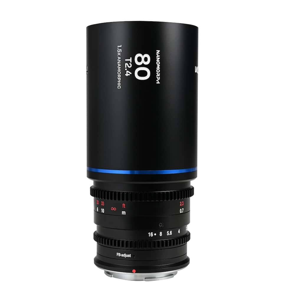 LAOWA Nanomorph 80mm T2.4 1.5X S35 blau Sony E mieten – ab 19,90 €/Tag