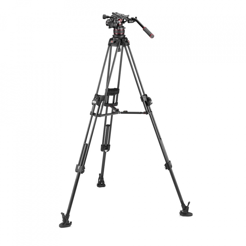 Manfrotto Videokopf Nitrotech 612 mit Stativ 645 Fast Twin Carbon mieten – ab 19,90 €/Tag