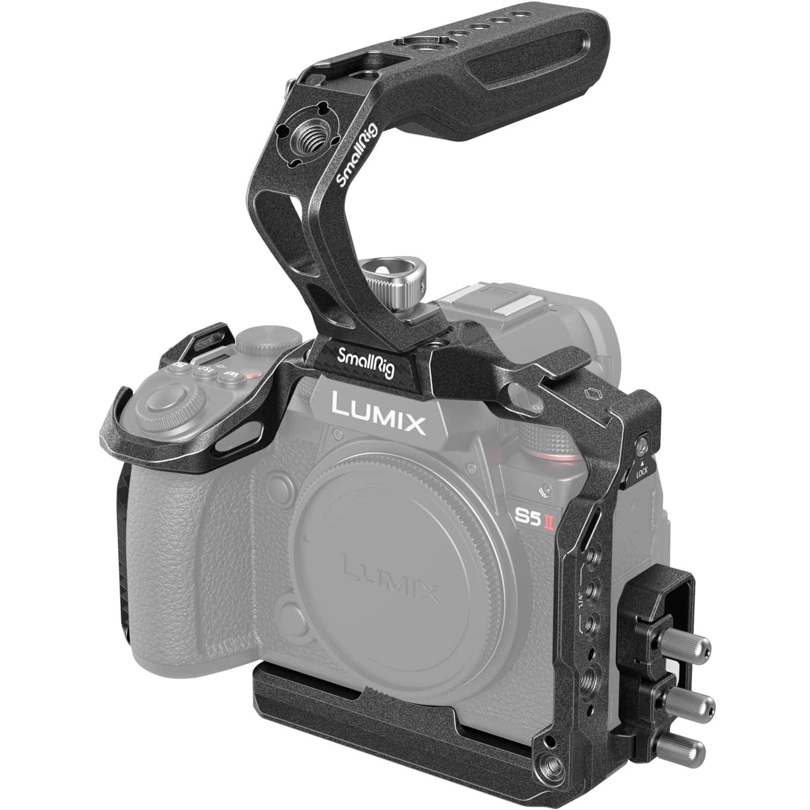 SmallRig „Black Mamba“ Serie Cage Kit – 4024 für Panasonic LUMIX G9 II/ S5 II/ S5 mieten