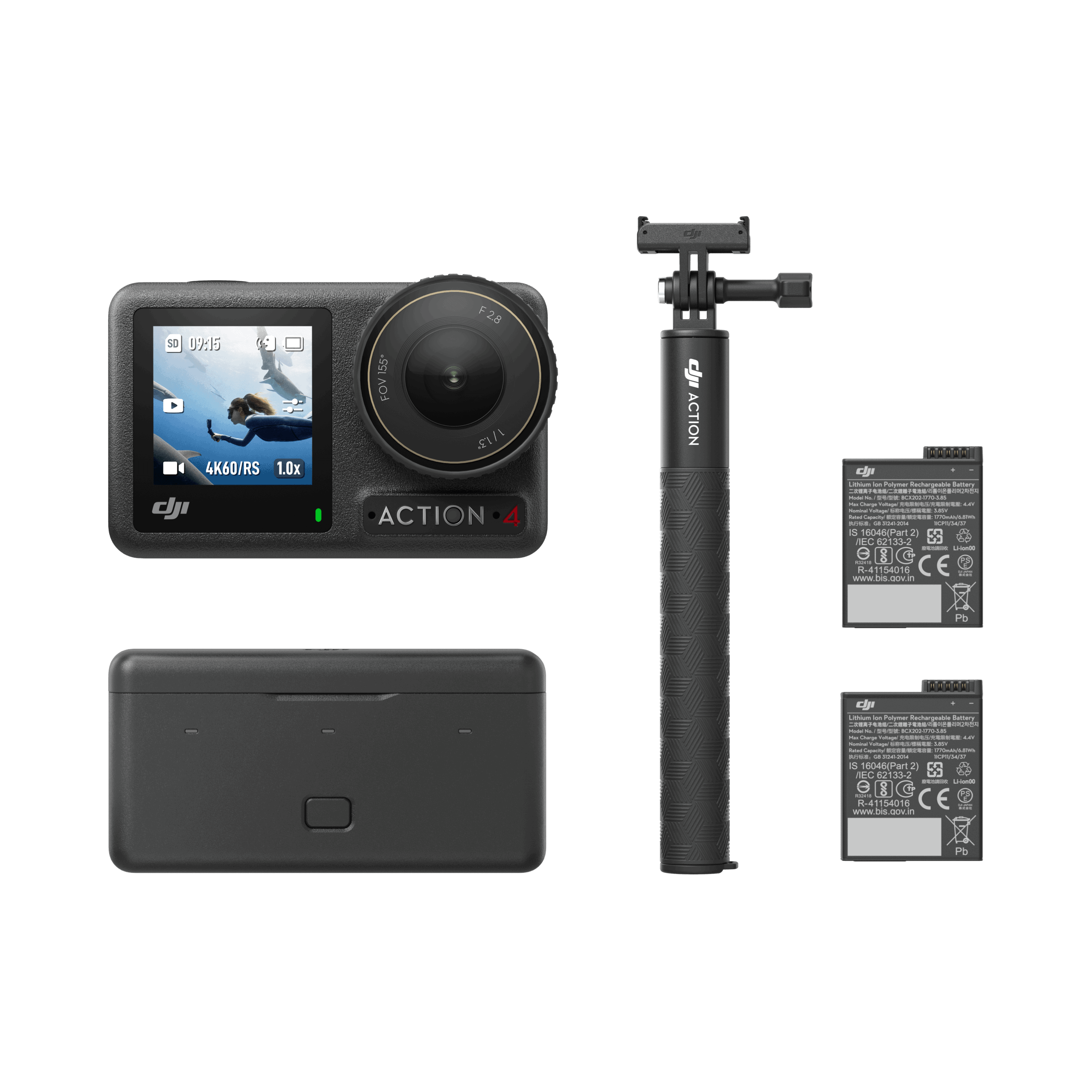 DJI Osmo Action 4 Adventure Combo mieten – Versand deutschlandweit, ab 6,90 €/Tag